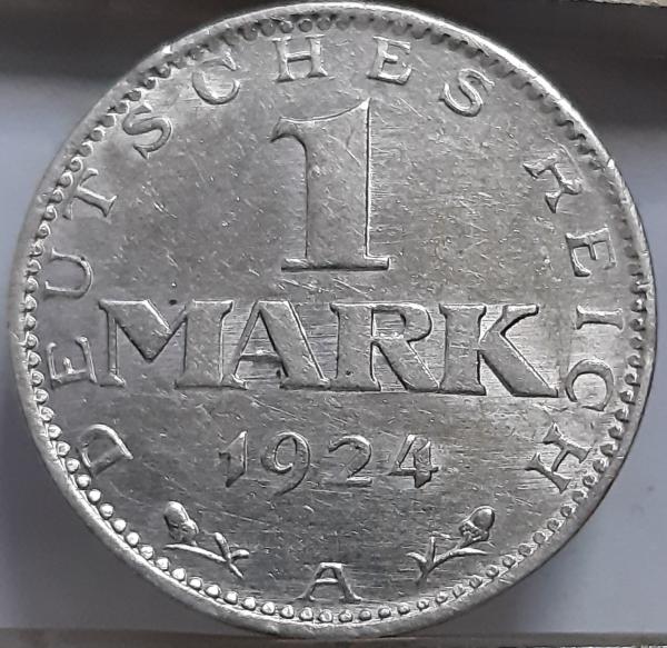 Vokietija 1 markė A 1924 KM#42 (7402)