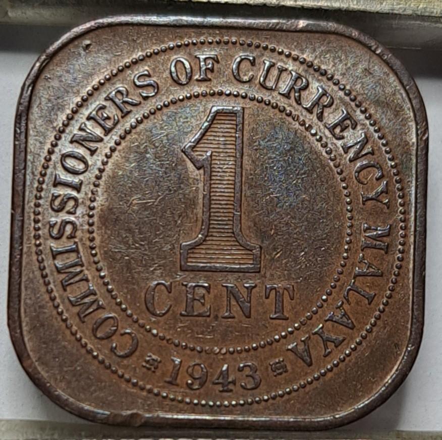 Malaja 1 centas 1943 KM#6 (7415)