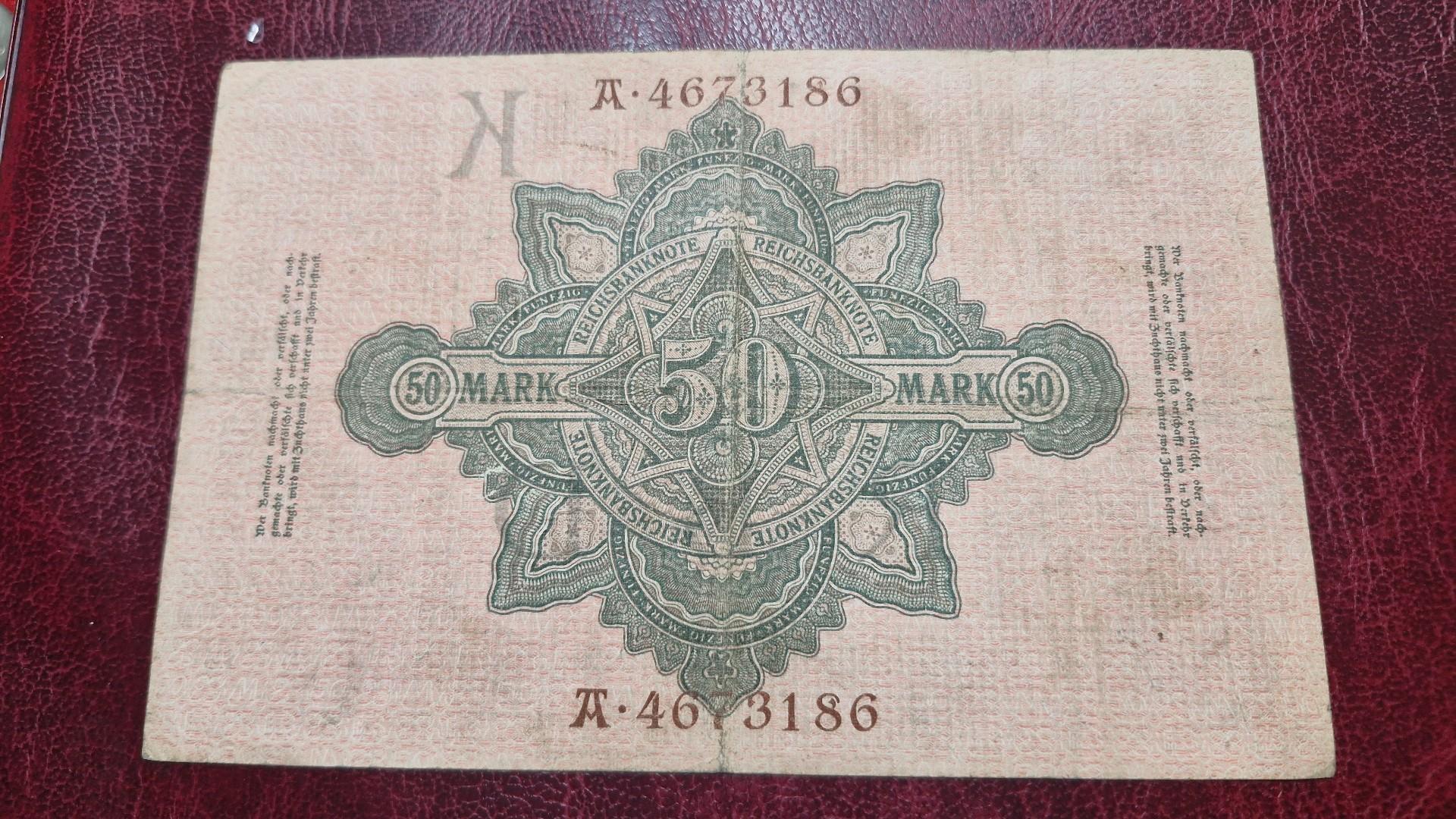 50 Mark 1910.04.21 Vokietija P-41a