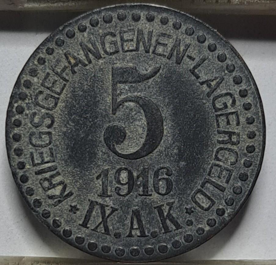 Giustrovas 5 pfenigai 1916 reta N#226478 (7479)