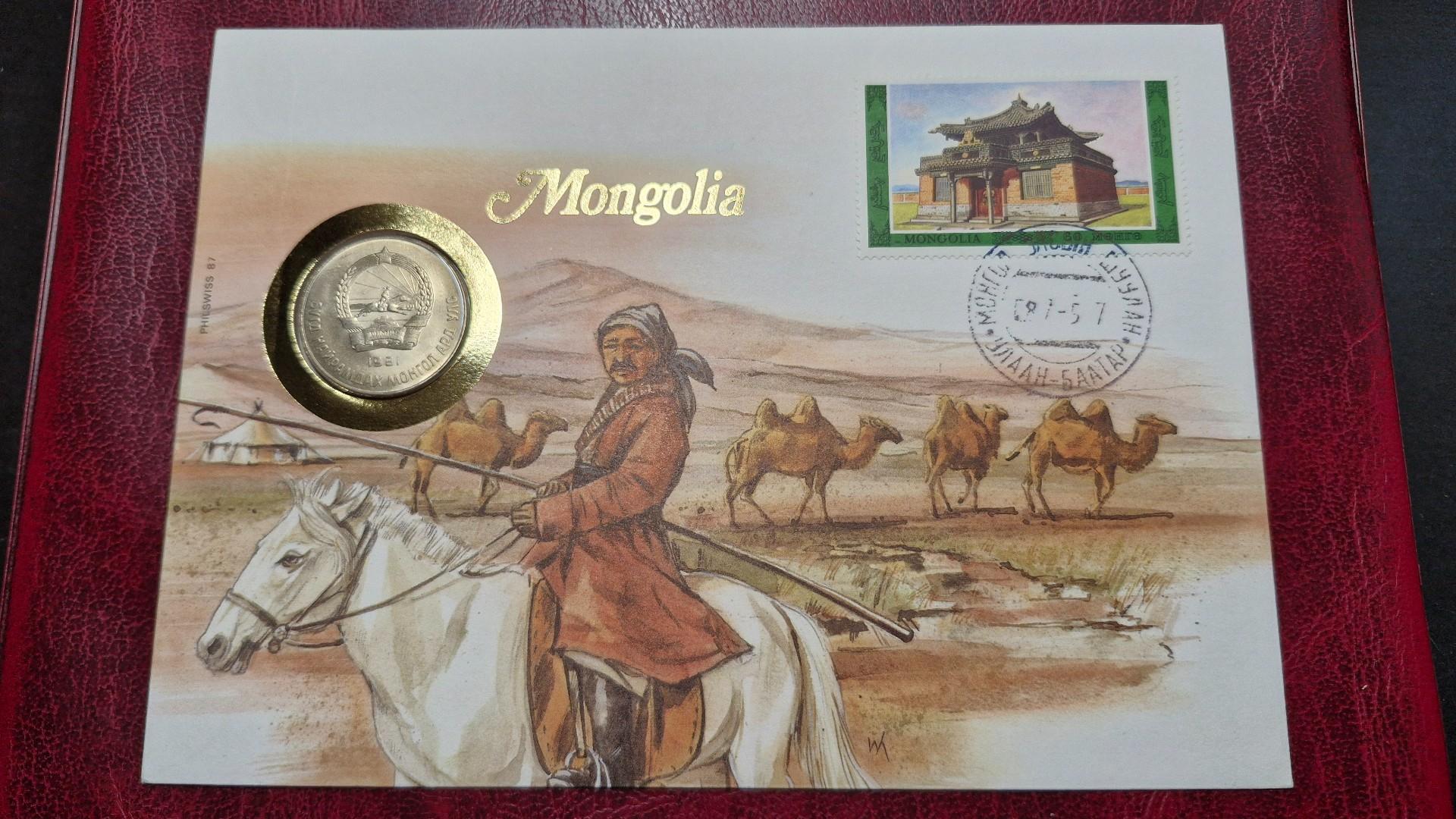 Mongolija 50 mongų, 1981 KM# 33 Numizmatiniam voke