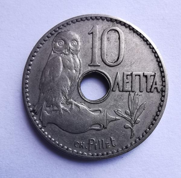 Graikija 10 lepta 1912