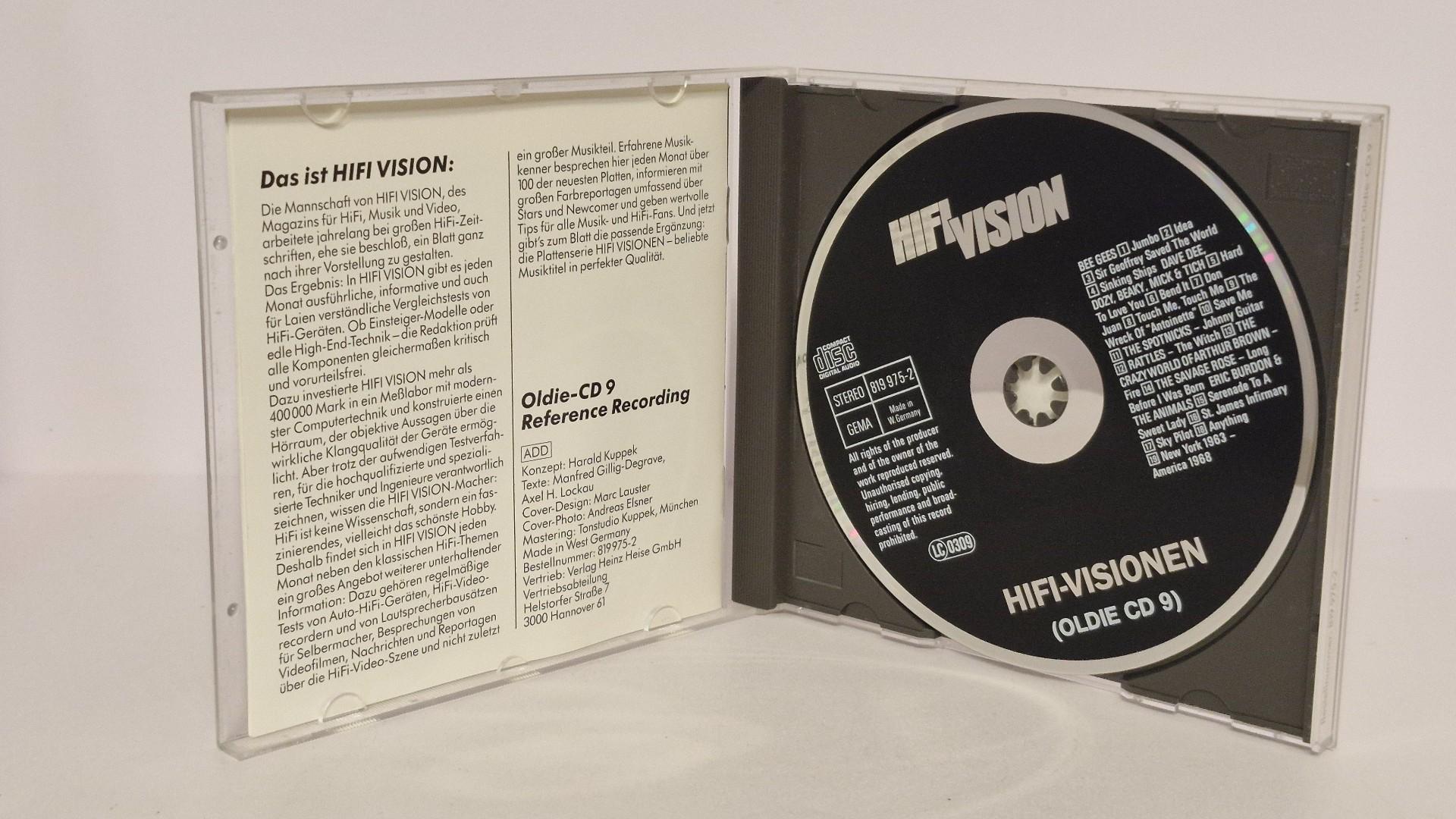 Audio CD Various – Hifi Visionen Oldie-CD 9