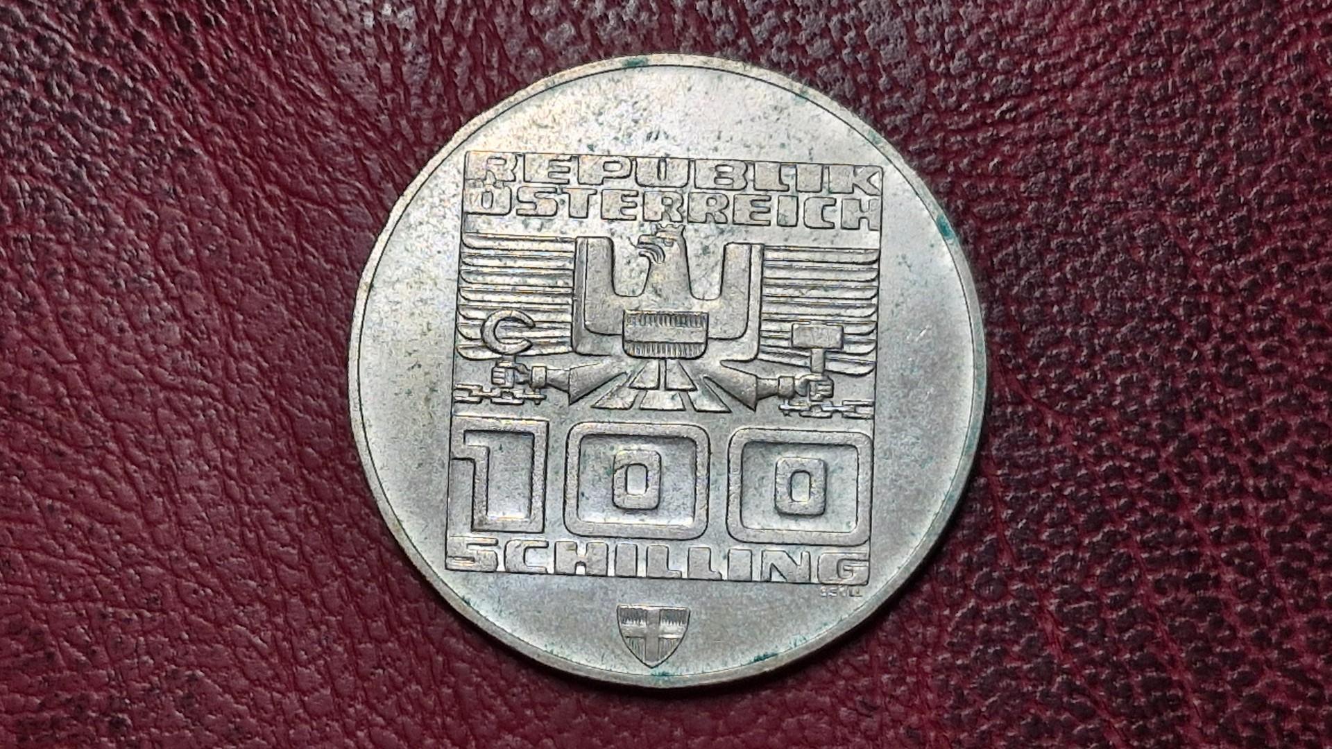 Austrija 100 šilingų, ND (1975) KM# 2927 AG 0.640