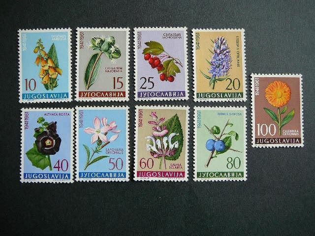 Jugoslavija 1961 Geles Flora Mnh