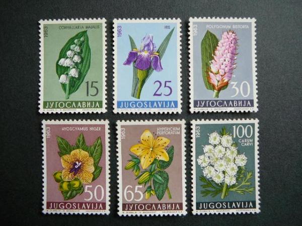 Jugoslavija 1963 Geles Flora Mnh