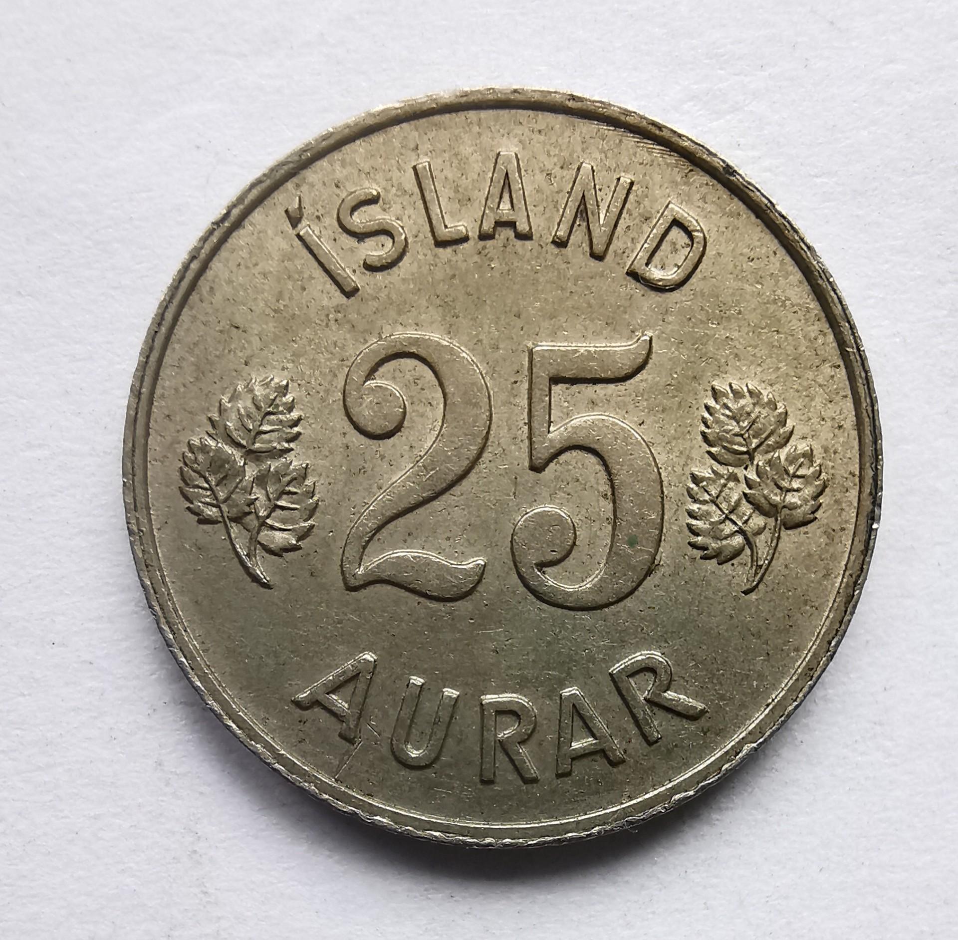 Islandija 25 a 1963