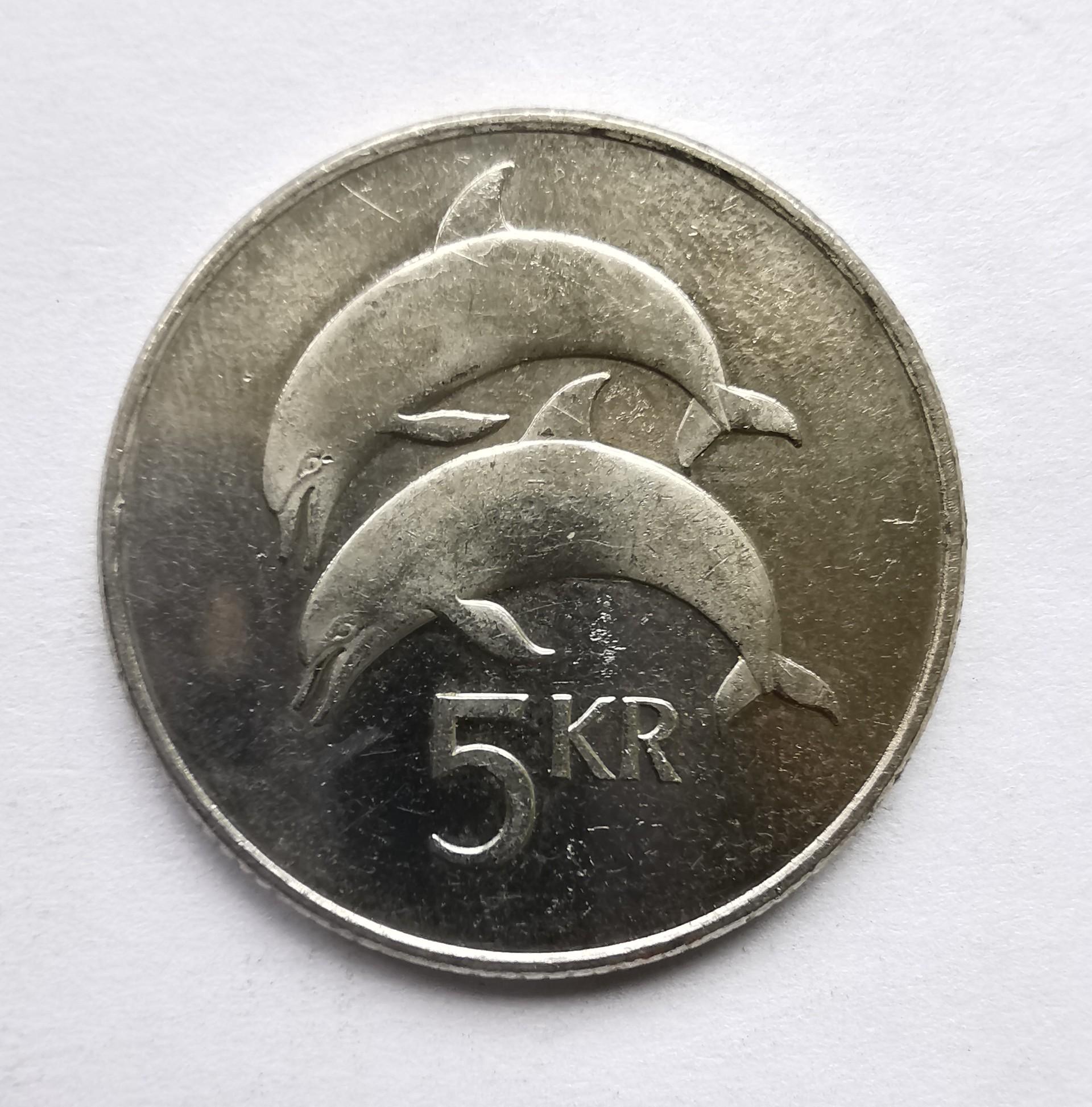 Islandija 5 kronos 1999