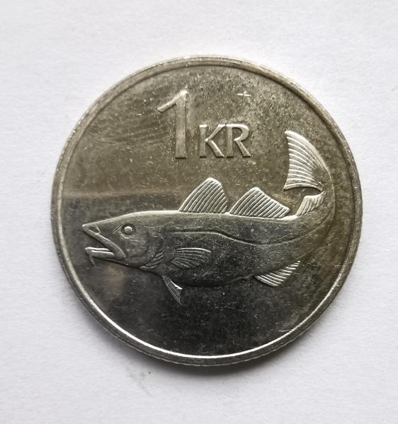 Islandija 1 krona 1997