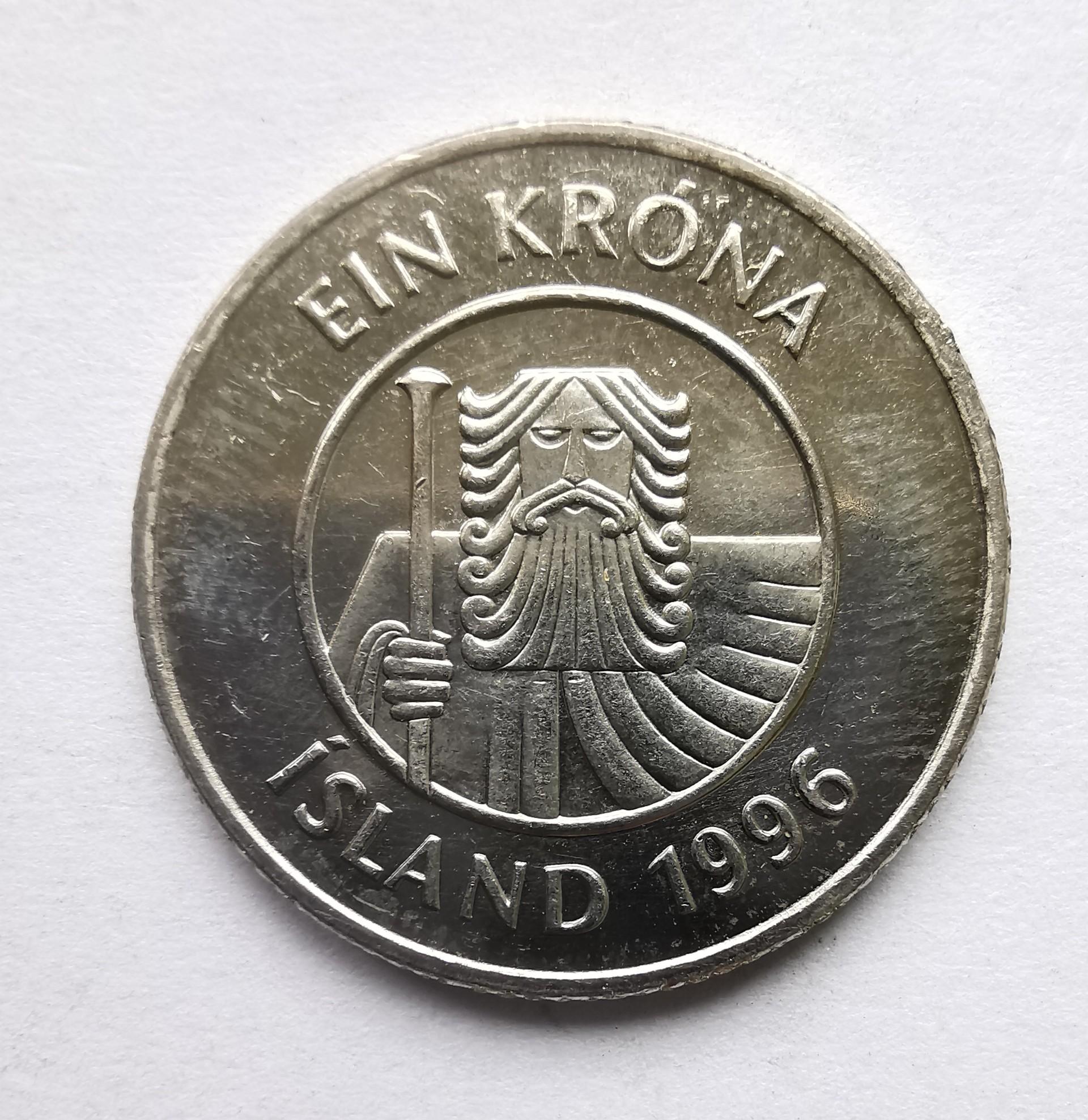 Islandija 1 krona 1997