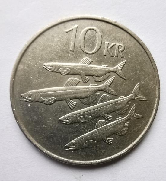 Islandija 10 kronų 1994