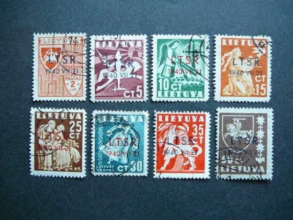 Lietuva 1940 449/6 LTSR - okupacija antsp. #
