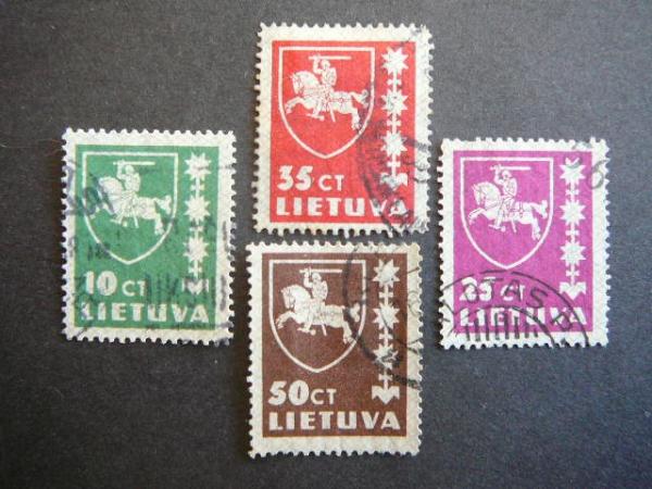 Lietuva 1937 413/6 Standartai antsp.