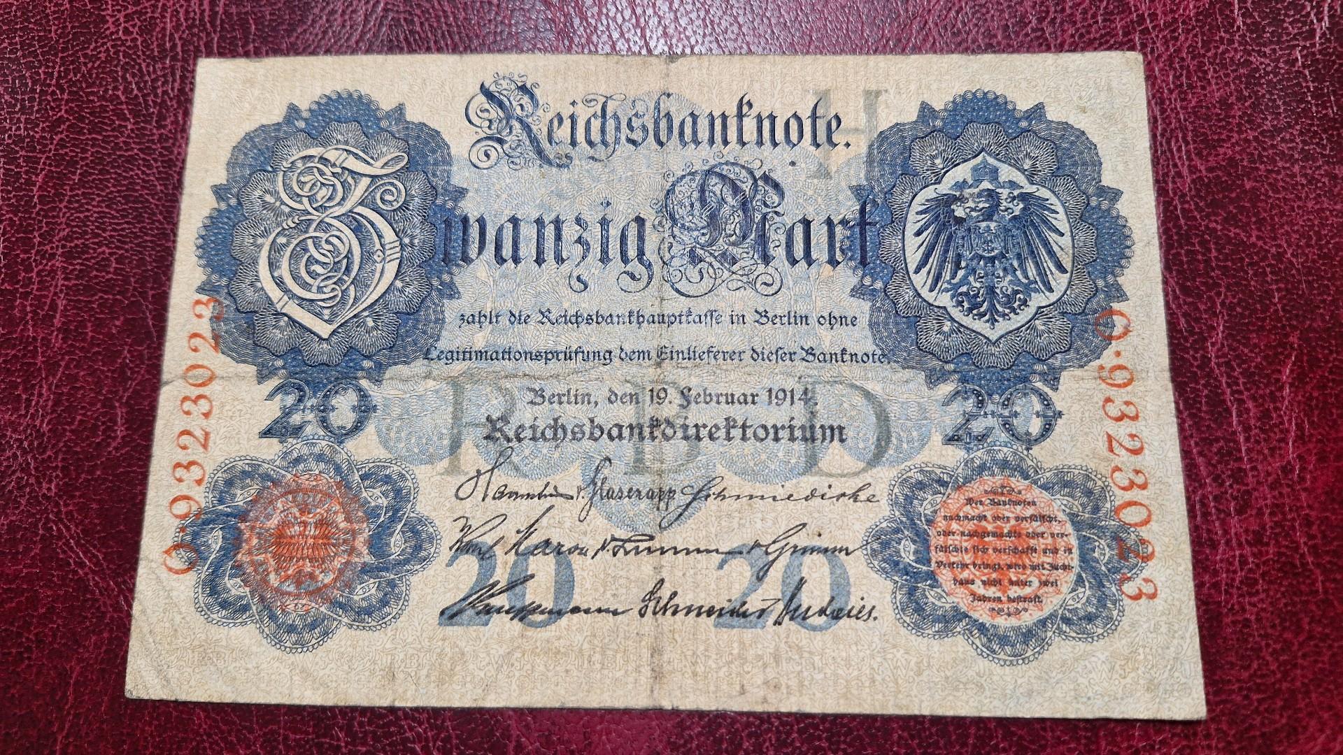 20 Mark 1914.02.19 Vokietija P-46b