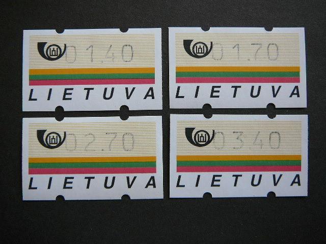 Lietuva 1995 ATM Pasto automatu zenklai MNH #