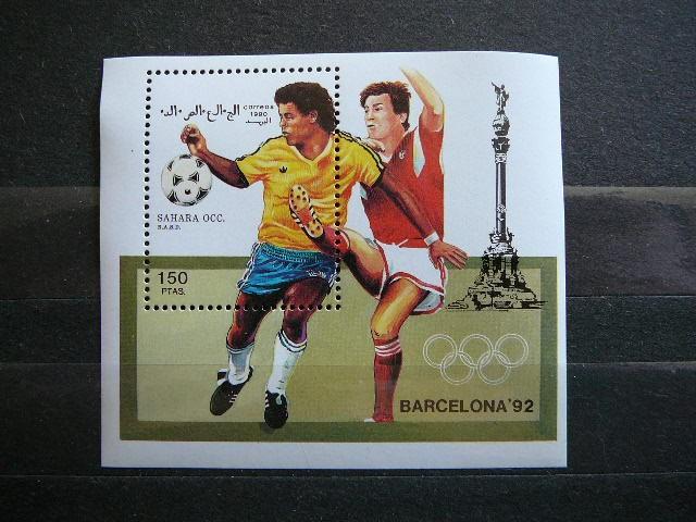 Sahara 1990 Futbolas Barselona MNH #