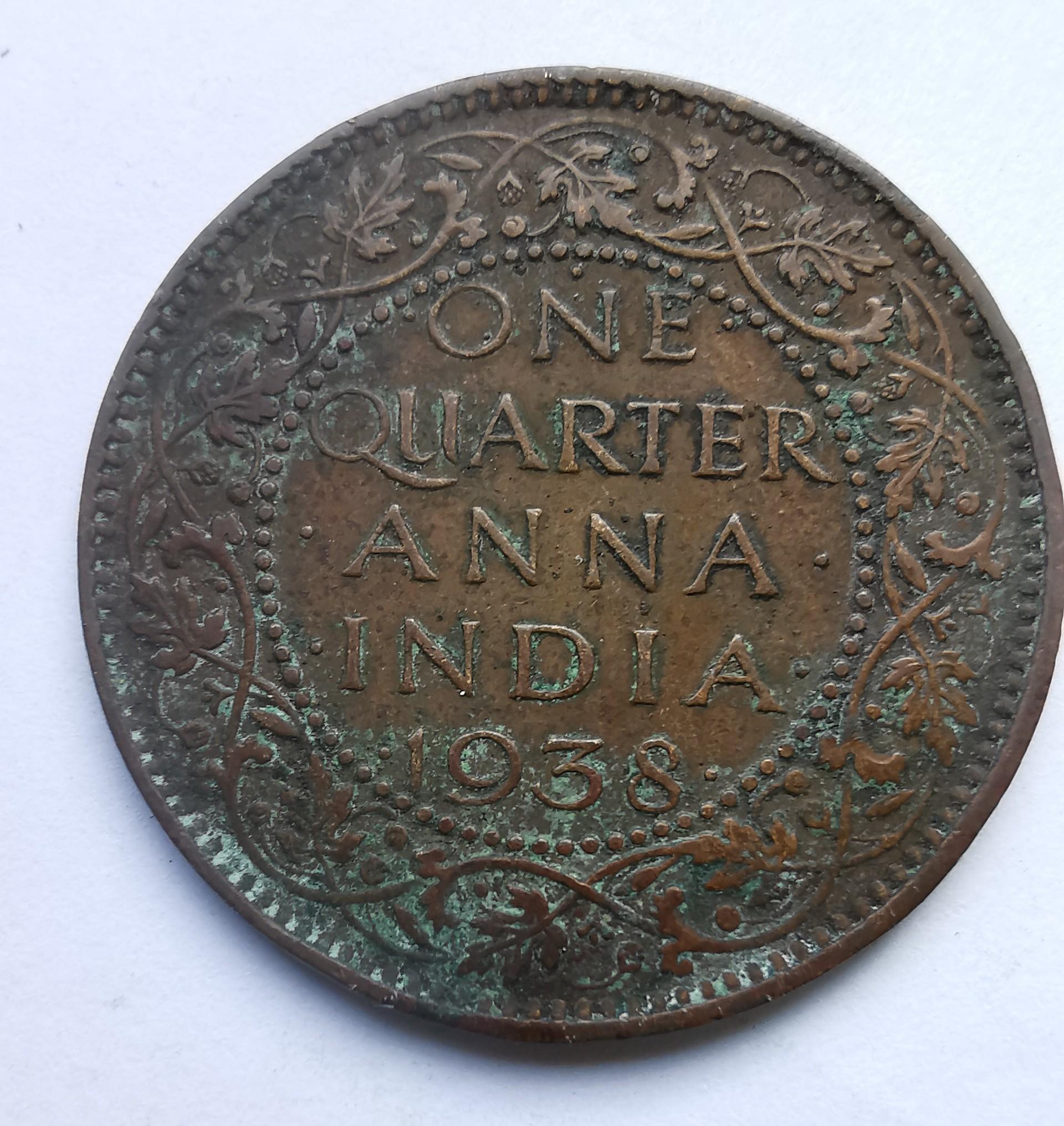 Indija 1/4 anna 1938