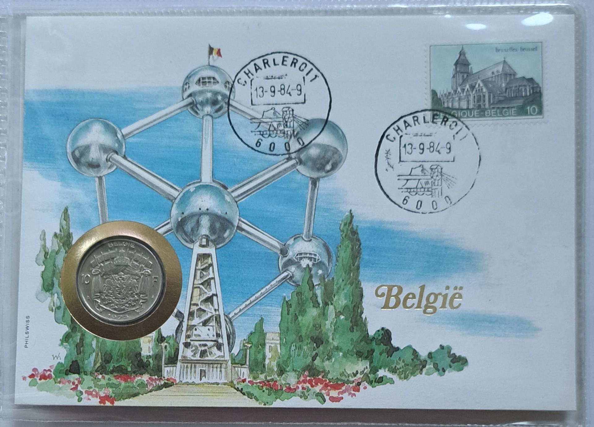 Belgija 10 frankų 1973 UNC numispakuotėja KM#156 (7738)