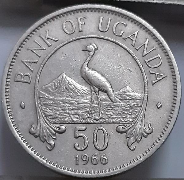 Uganda 50 centų 1966 KM#4 (7729)