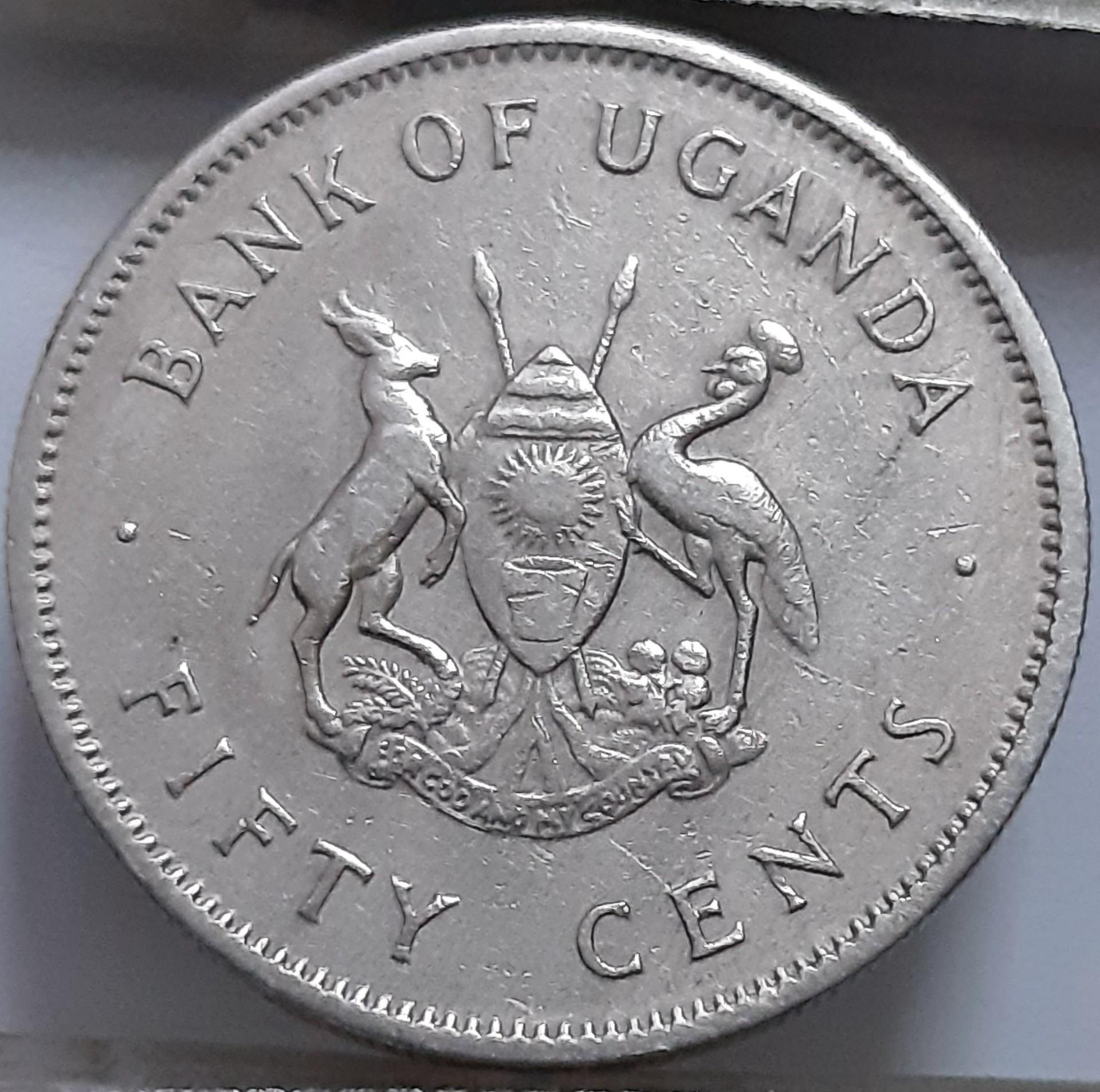 Uganda 50 centų 1966 KM#4 (7729)