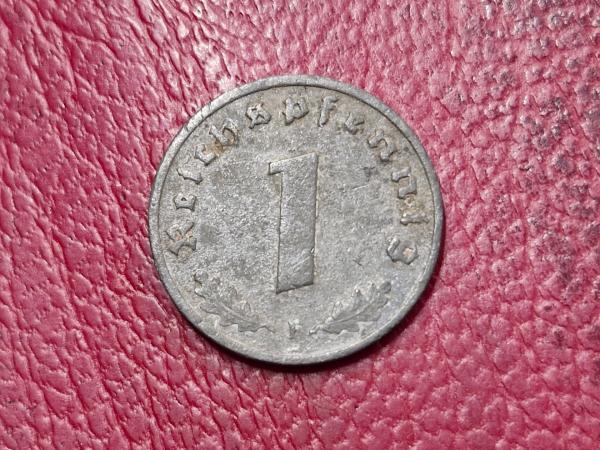 Trečiasis Reichas 1 reichspfenigas, 1944F KM# 97