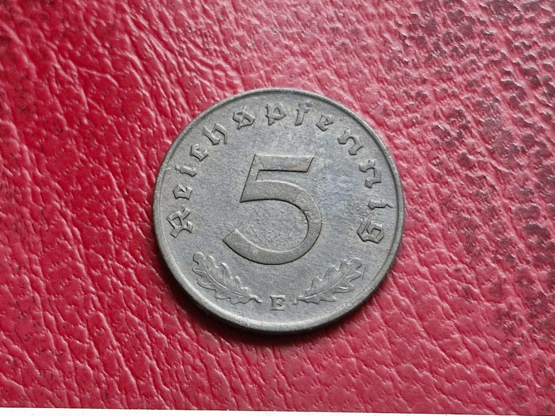 Trečiasis Reichas 5 reichspfenigai, 1941E KM# 100