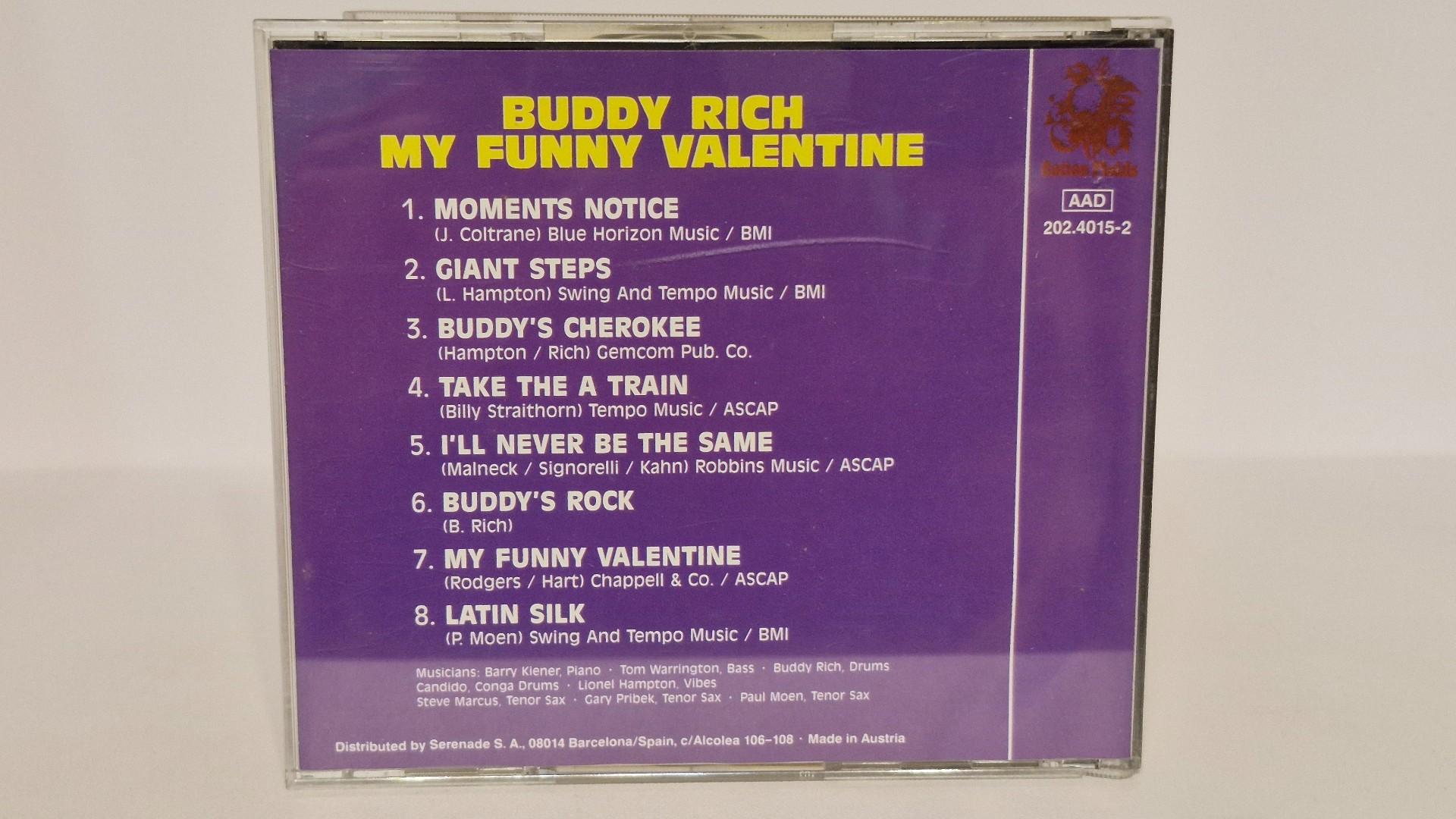 Audio CD Buddy Rich – My Funny Valentine