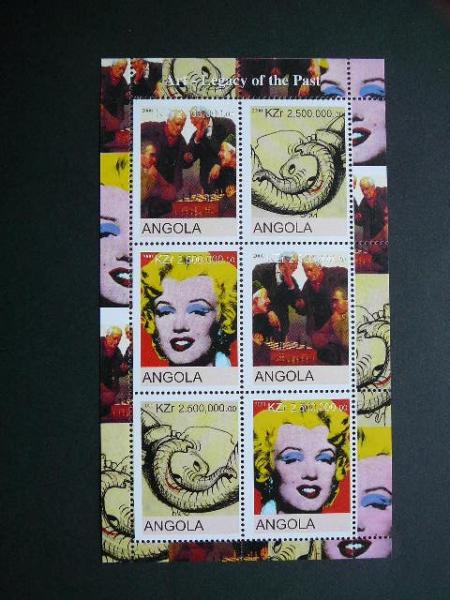 Angola 2000 Merilin Monro Sachmatai MNH #