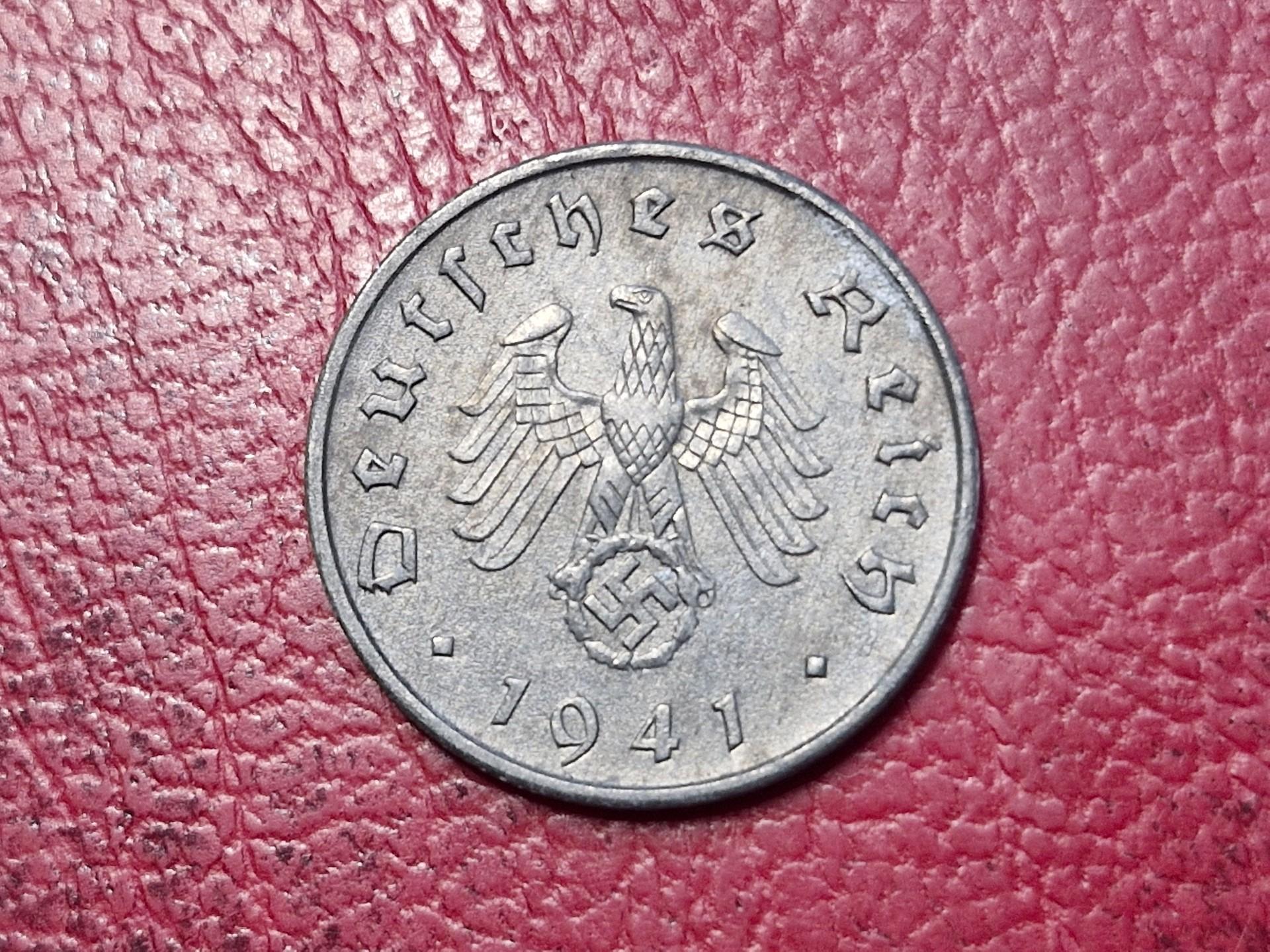 Trečiasis Reichas 10 reichspfenigų, 1941A KM# 101