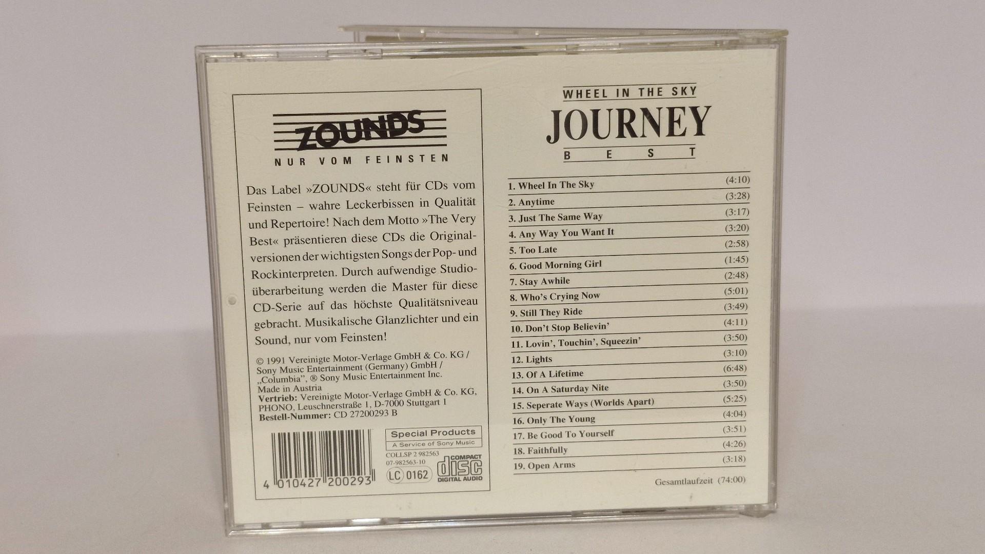 Originalus CD Journey – Wheel In The Sky (Best)