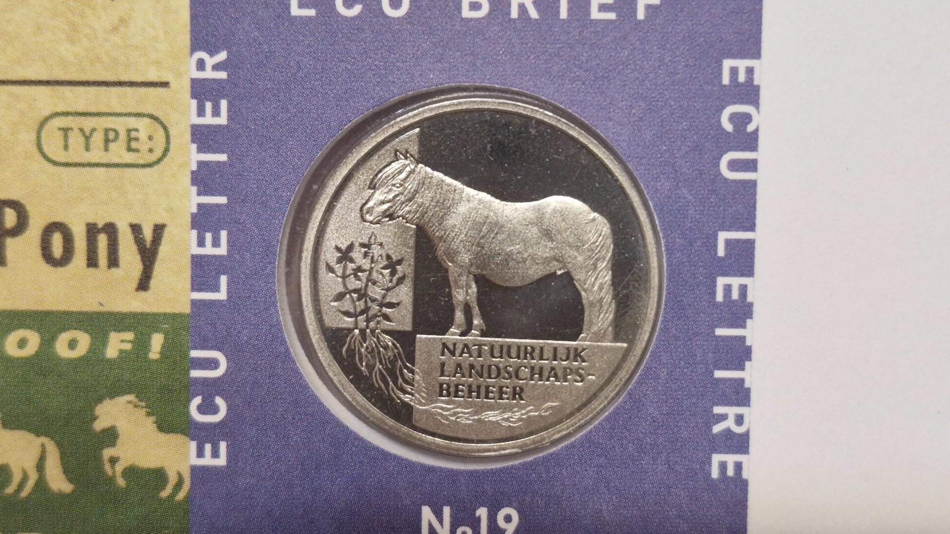 Nyderlandai 1 ekiu, 1997 X# 219 Pony Numizm. voke