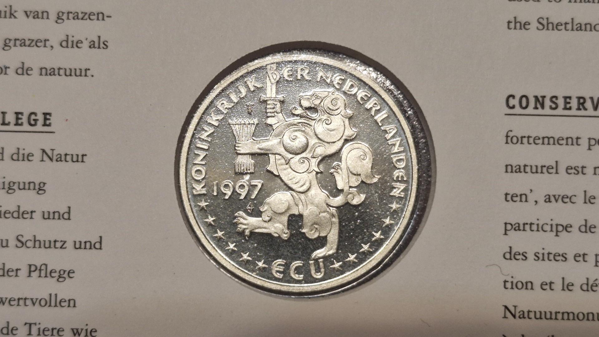 Nyderlandai 1 ekiu, 1997 X# 219 Pony Numizm. voke