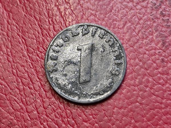 Trečiasis Reichas 1 reichspfenigas, 1944D KM# 97