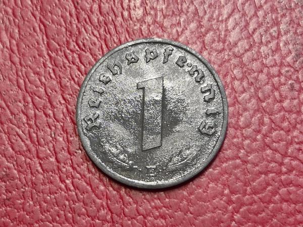 Trečiasis Reichas 1 reichspfenigas, 1944E KM# 97