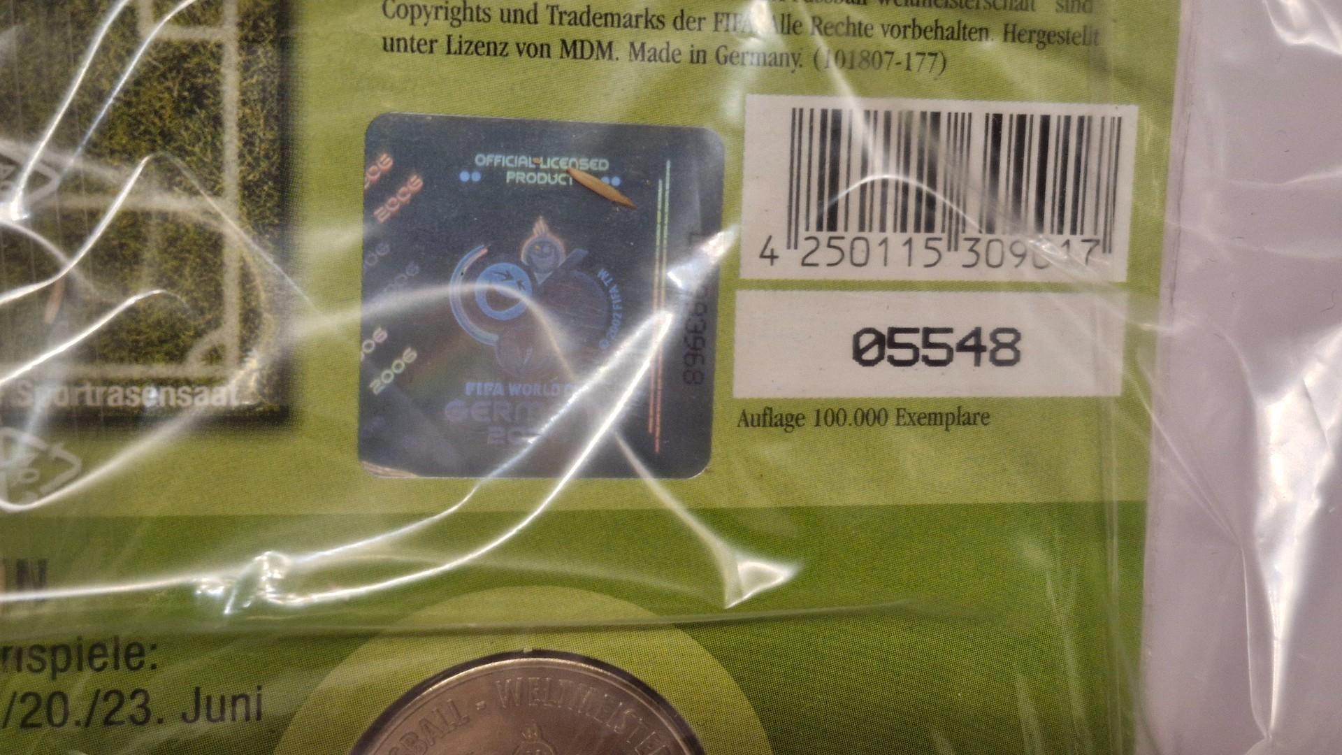 Oficialus FIFA 2006 medalių rinkinys orig. pakuotė