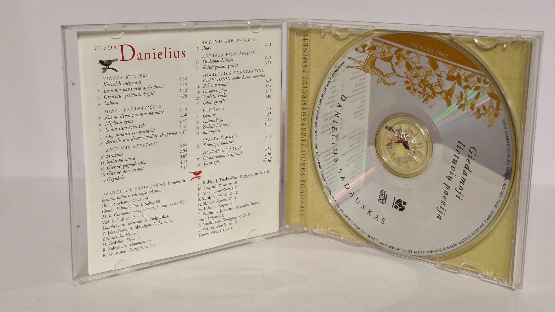 Audio CD Danielius Sadauskas – Gieda Danielius