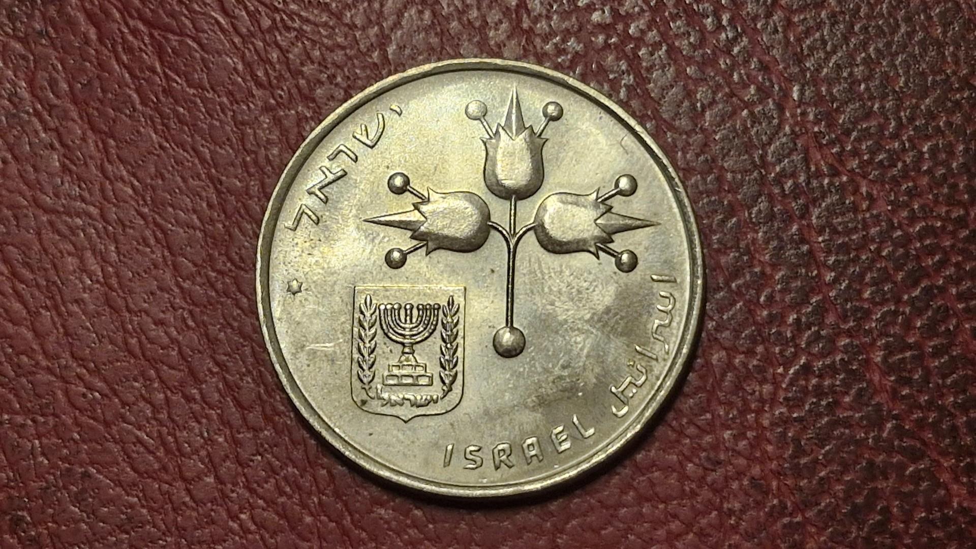 Izraelis 1 lira, 5732 (1972) KM# 47 Dovydo žv.