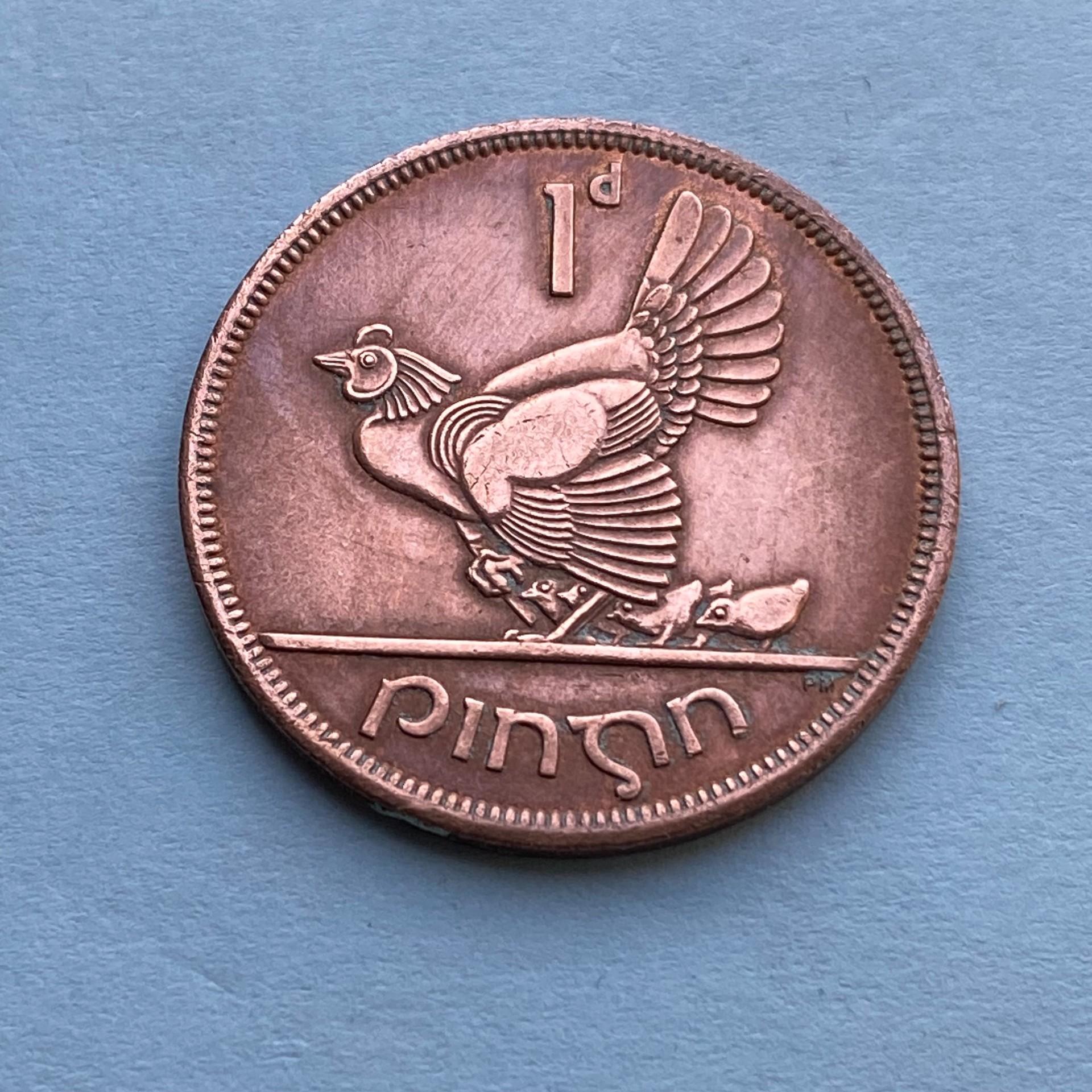 1966 Ireland pinigas Penny