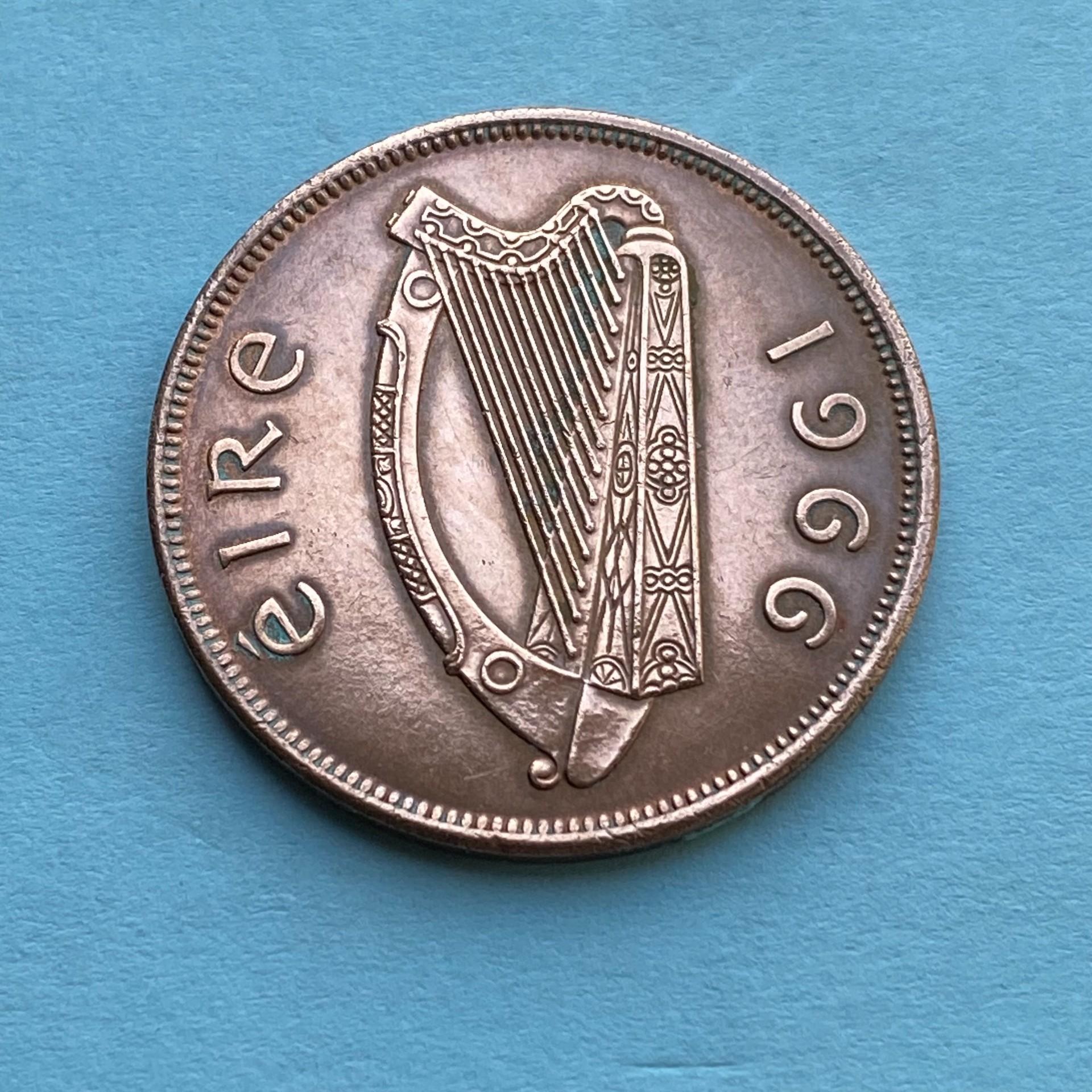 1966 Ireland pinigas Penny