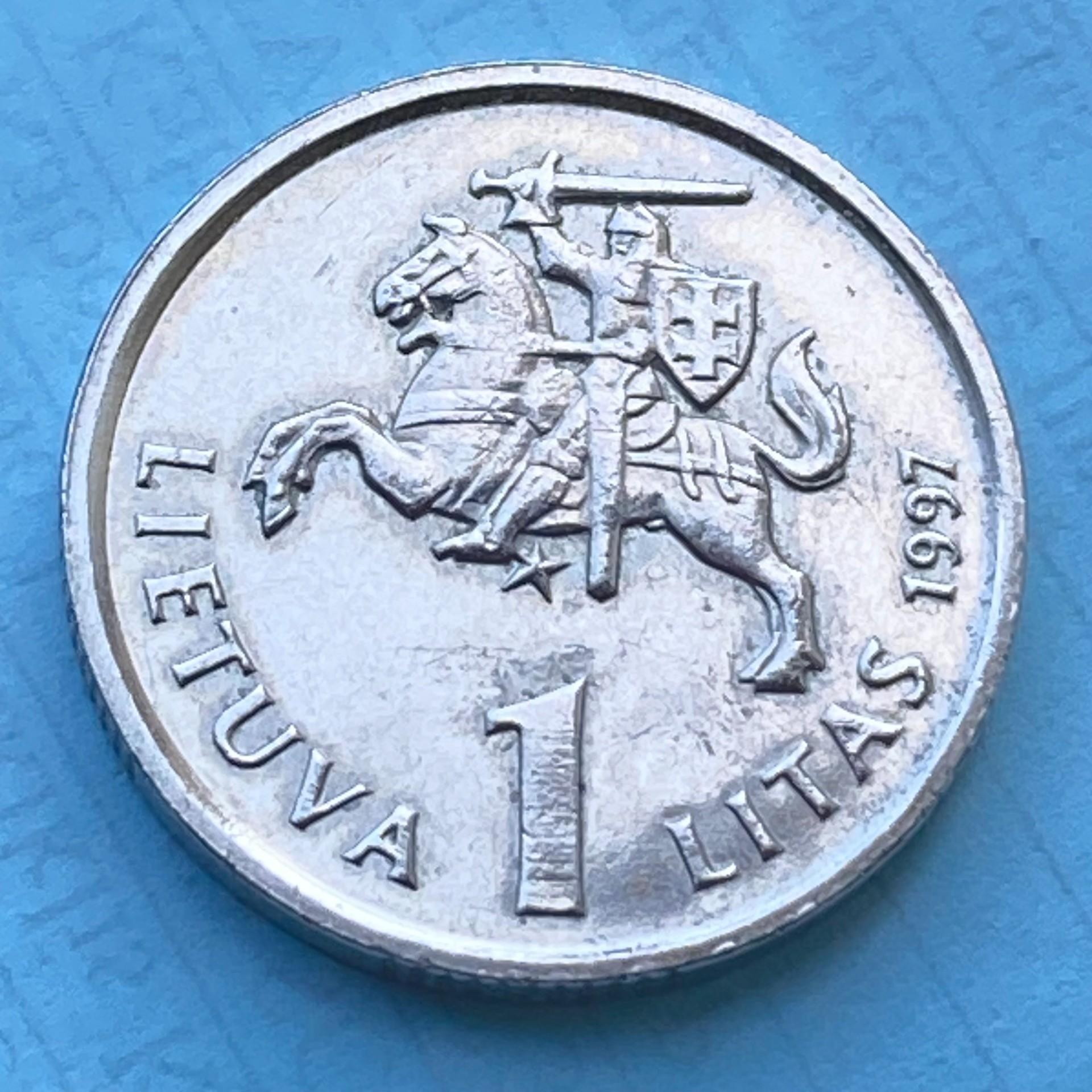 1997 Lietuva pinigas 1 Litas