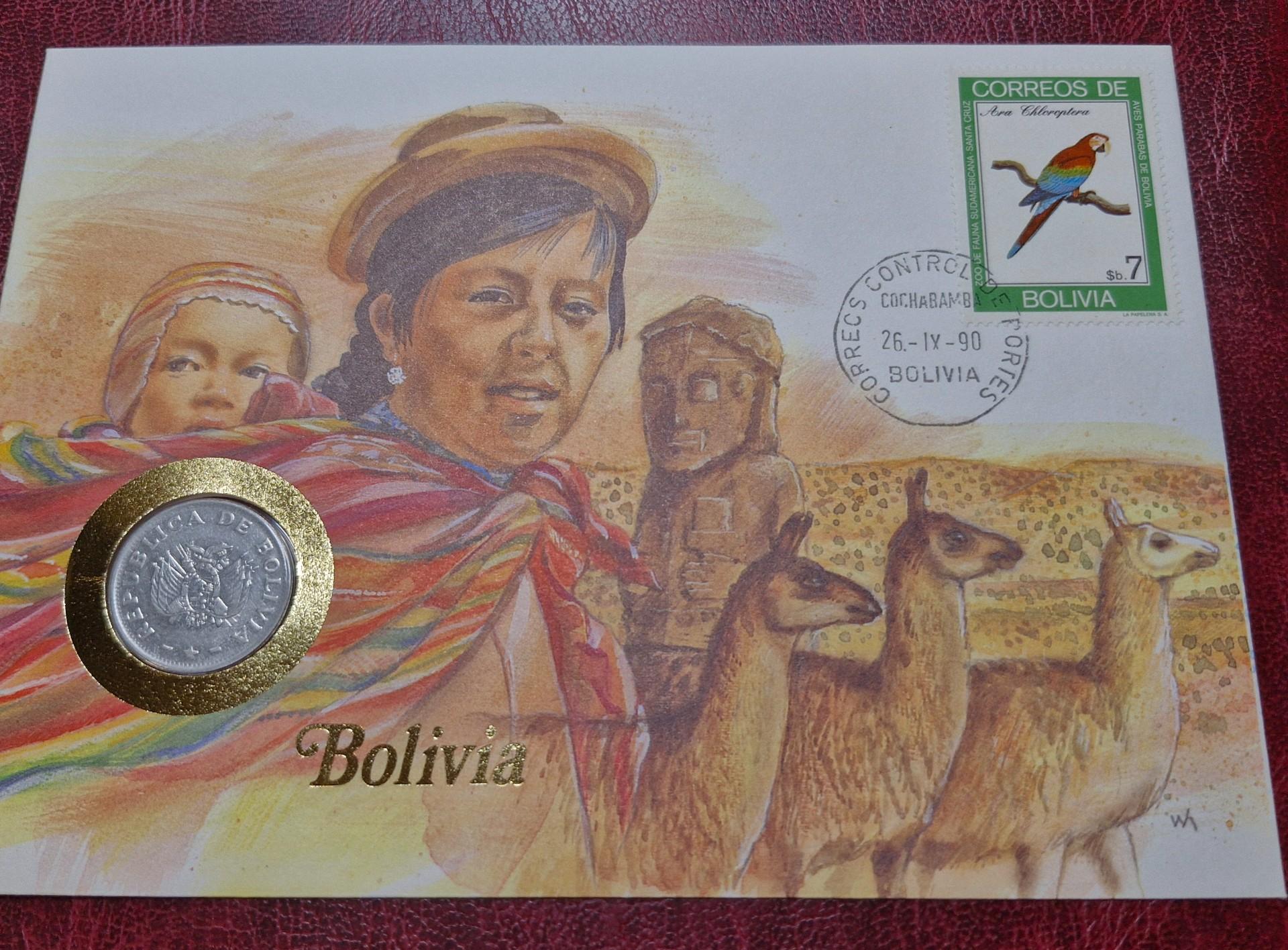 Bolivija 50 sentavų, 1987 KM# 204 Numizmat. voke