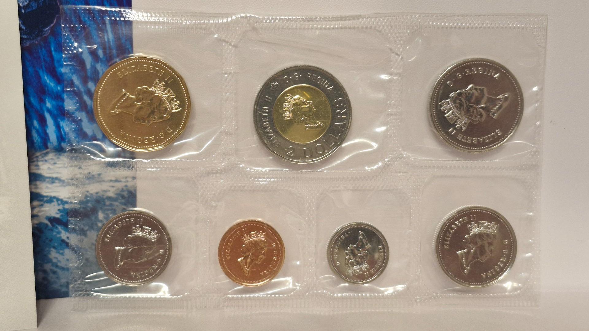 Kanados 2000 metų Mint Royal monetų rinkinys