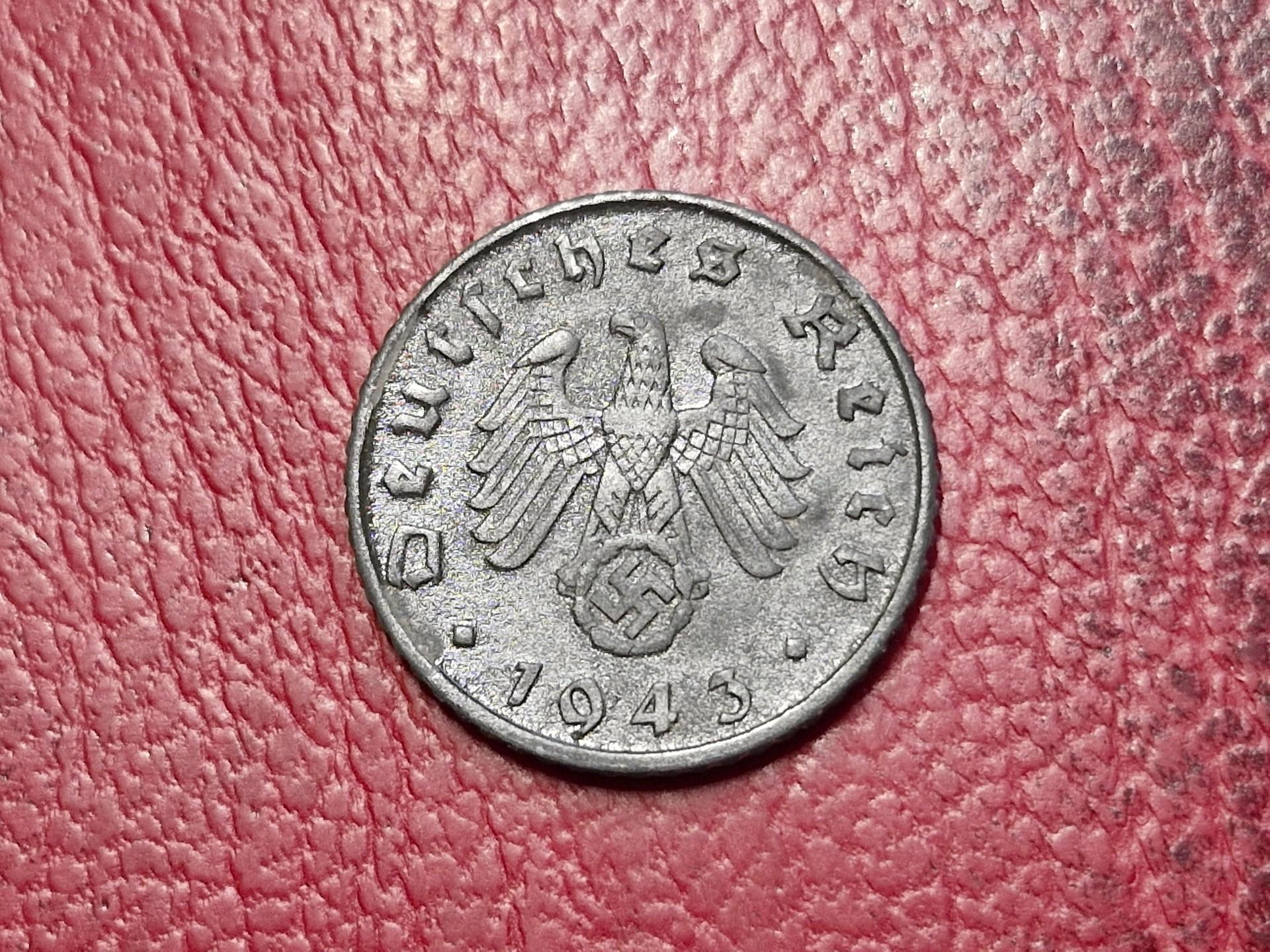 Trečiasis Reichas 5 reichspfenigai, 1943A KM# 100