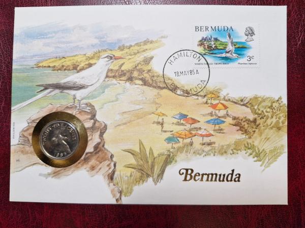 Bermudai 25 centai, 1985 KM# 18 Numizmatiniam voke