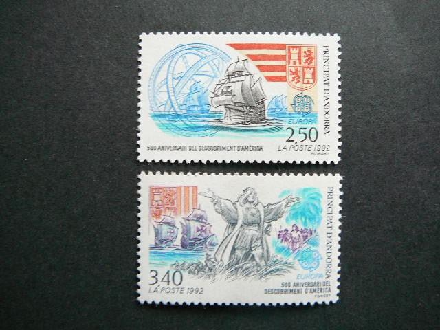 Andora 1992 Kolumbas Burlaiviai Europa MNH #1