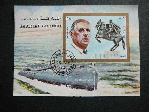 Sharjah 1972 Laivai povandeniniai antsp. #UAE