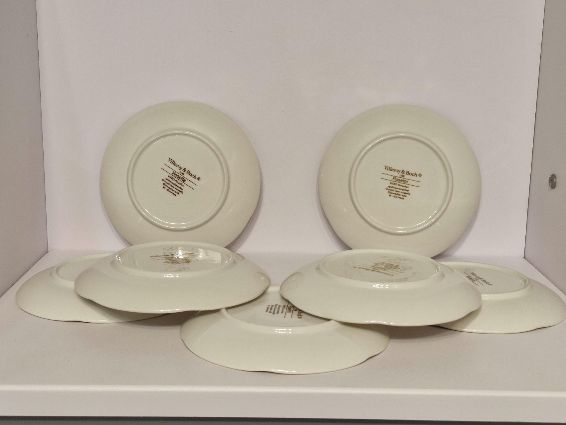 7 Villeroy & Boch Rosette kavos lėkštutės~14,5cm