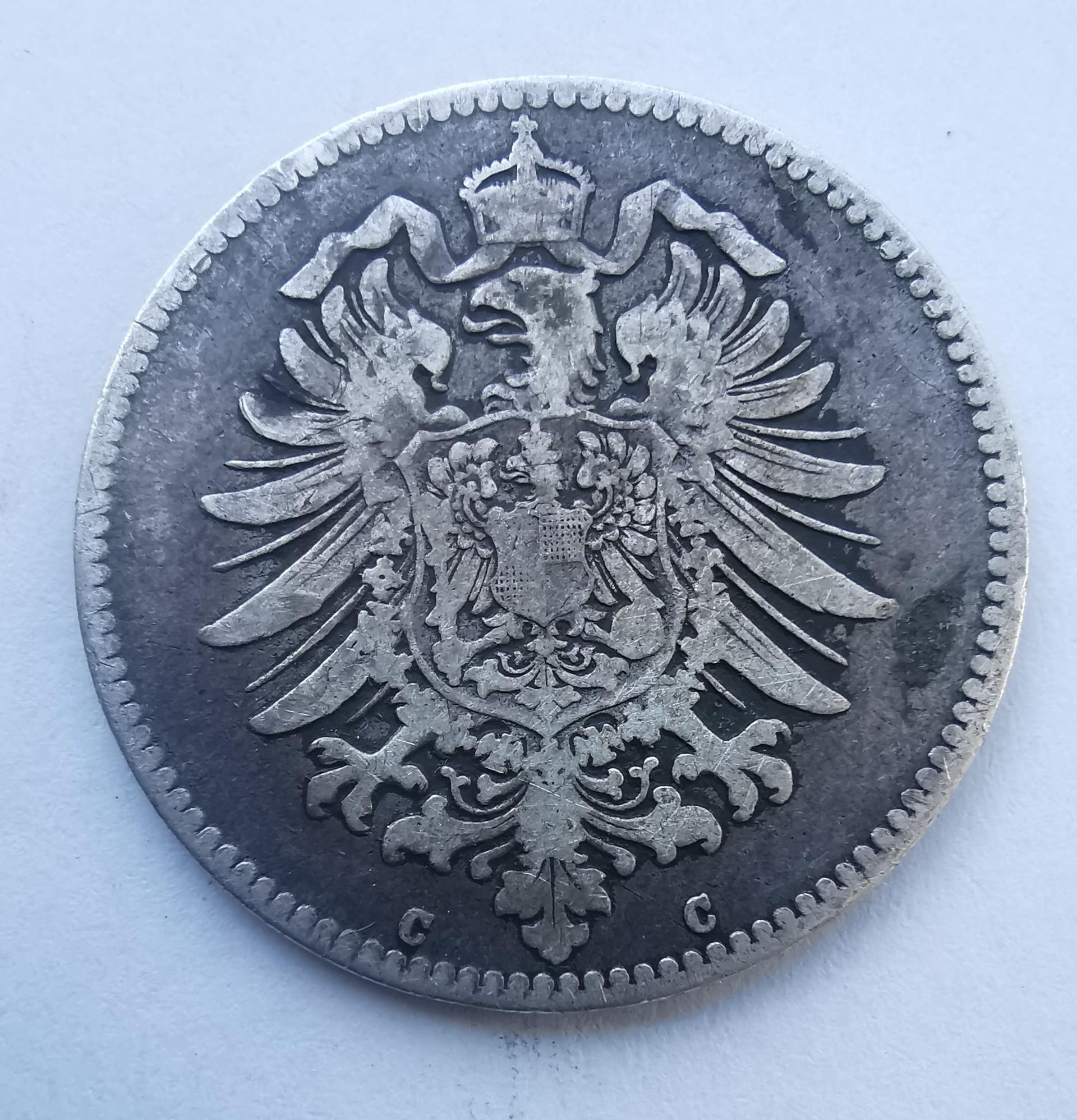 Vokietija 1M 1875 C