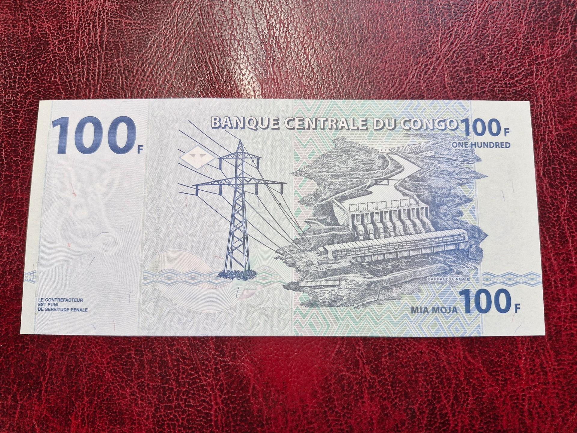 100 Francs 2007.07.31 Kongo Demokratinė R. P-98a