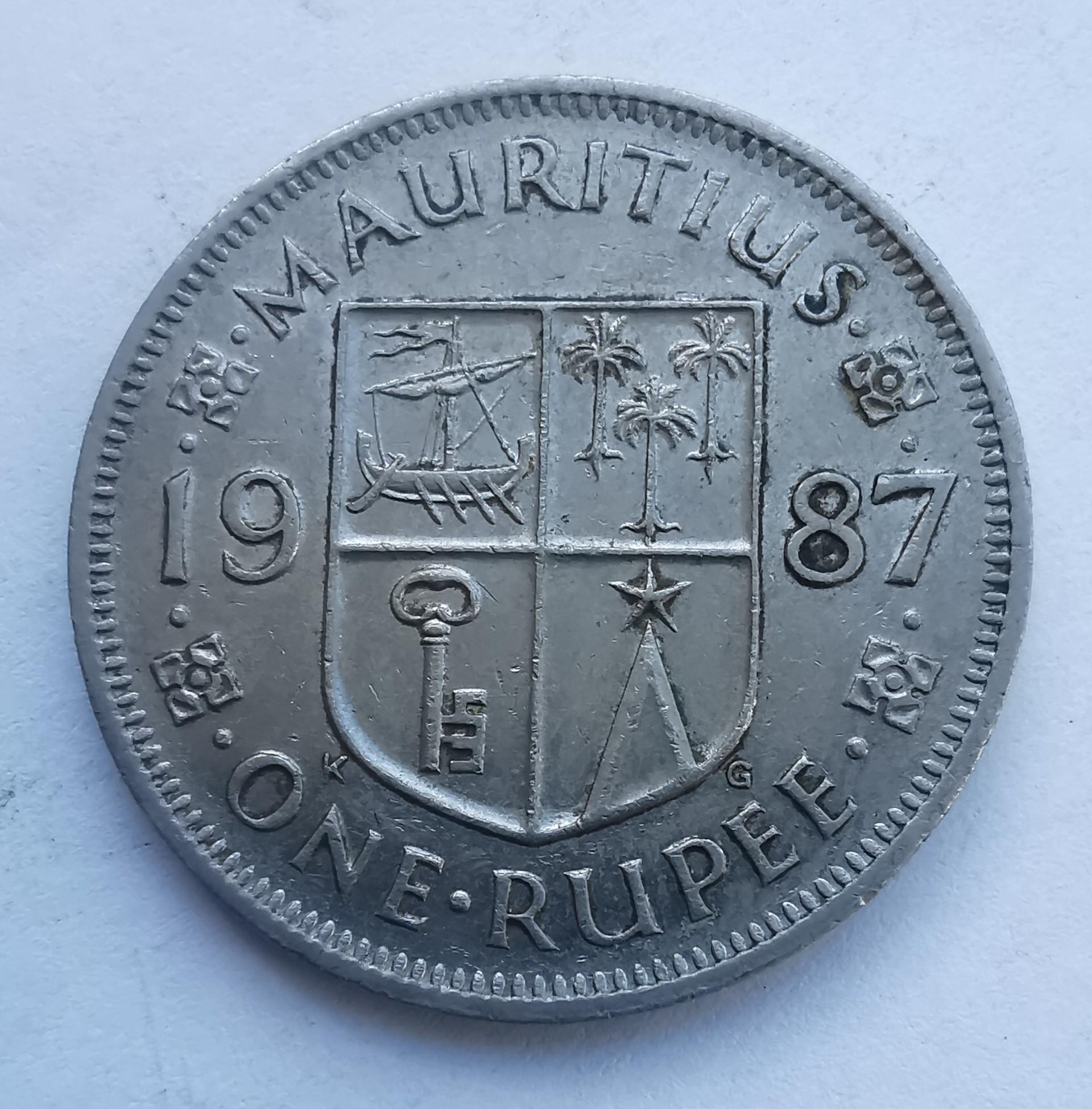 Mauricijus 1 rupija 1987